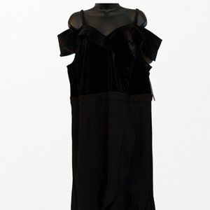 Addison Evenings size 22W Prom Cocktail off the shoulders Black Dress